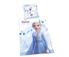 Herding La Reine des Neiges 2 Parure de Lit, Cotton, Multicolore, 80 x 80 cm, 135 x 200 cm