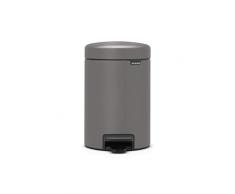 Brabantia - 126260 - Poubelle Ã pÃ©dale newIcon, 3L, shine grey