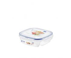 Lock & Lock HPL971 Boite Lunch carrÃ©e 750ml, Plastique, Transparent, 17,8 x 17,8 x 6,4 cm