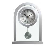 Acctim 200 x 165 x 50 mm Bathgate - Pendule de cheminÃ©e argentÃ©e en Verre