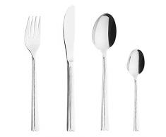 Esmeyer 167-080 Ensemble de Couverts, Acier Inoxydable, Argent, 25 x 7 x 5 cm