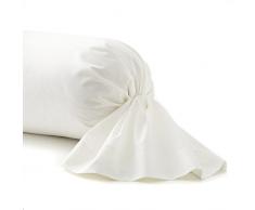 Essix - Taie de traversin Triumph Line Satin de coton Blanc 43 x 230 cm
