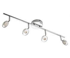 Els Banys 1726 19 07-Arche de 4 spots LED MÃ©tal E27 Chrome