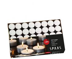 Spaas BoÃ®te Ã Bougies Chauffe-Plat en Cire de Paraffine, gobelet en Aluminium Blanc 39 mm x H 22 mm