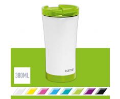 Leitz WOW Mug de Voyage, Acier Inoxydable, Isolation Thermique pour Boissons Chaudes et Froides, Réutilisable - Vert