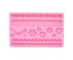 Patisse 2048061 Moule pour Pâte Sucre en Rose 20 x 12 cm