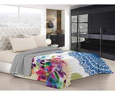 Italian Bed Linen Couette dâÃ©tÃ© âKi-Osaâ avec impression digitale, 100% microfibre, fabriquÃ© en Italie, KIO618, 2 Places