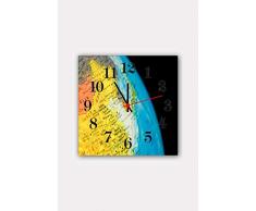 Bonamaison Horloge Murale en MDF, Multicolore, 30 x 30 cm