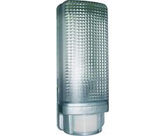 Byron Elro ES88A GLS / 13W ES Lampe de protection avec dÃ©tecteur de mouvement BoÃ®tier plastique 60W Chrome