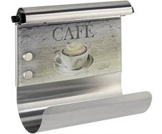 Wenko 53510100 Porte-Rouleau magnÃ©tique CafÃ©, Verre, Multicolore, 34x30,5x14,5 cm