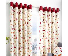 Fusion Coussin Motif Bois de hêtre 100 % Coton, Tissu, Red, 46x72 (117 x 183 cm)