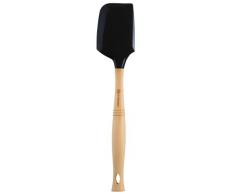Le Creuset, Grande Spatule avec TÃªte Amovible en Silicone, Longueur : 33 cm, Silicone/Bois, Noir