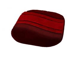 Kleine Wolke 5476451539 Tapis de Bain Siesta 55x65 cm en Rouge, Polyacrylique, 20x20x5 cm