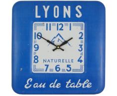 Lascelles of London Horloge Murale carrÃ©e en mÃ©tal, Lyon - 31 cm