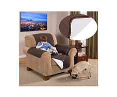 BES Housse de Chaise réversible Double Couleur Protège des Animaux de la poussière et des Taches