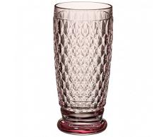 Villeroy & Boch Boston Coloured Verre à long drink Rose, 400 ml, Cristal, Rose