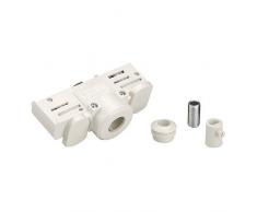 EUTRAC Suspension Adaptateur pour rail 3 phases, avec matériel de montage, blanc 145991