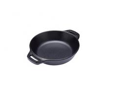 Kitchen Craft Mini Fonte en Fer forgÃ© Pot de Servir avec poignÃ©es, 15Â cm (15,2Â cm)Â âÂ Style Plat Ã gratin Rond, MÃ©lamine, Noir, 19.5Â x 15Â x 3.5Â cm