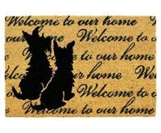 HSH Paillasson, Caoutchouc, Multicolore, 40Â x 60Â x 1.5Â cm