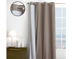 Home Style France Rideau Thermique, Polyester, Taupe, 250x140x1 cm