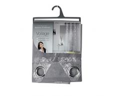 douceur dintÃ©rieur panneau a oeillets 140x280 cm voile argent frosty gris