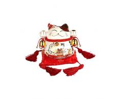 lachineuse Chat Japonais Tirelire - Maneki Neko Porte-Bonheur