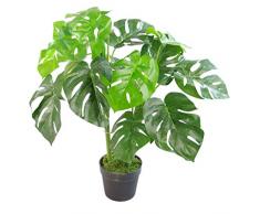 Plante Artificielle en Forme de Feuille Monstera 80 cm