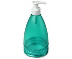 TATAY 6140203 Aqua Distributeur de Savon Liquide à Poser Bleu Turquoise 8 x 8 x 17,5 cm