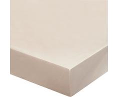 Blanc des Vosges Uni 57 fils Drap housse Coton Ivoire 90 x 200 cm bonnet de 27 cm