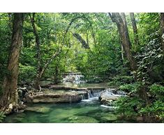 Tapisserie poster panoramique LA FORET DEMERAUDE 4 x 2,70 m | DÃ©co et photo murale XXL QualitÃ© HD Scenolia