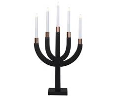 Star 218-82 Chandelier Elias, 5 lumières, E10, 15 W, Noir, 67 x 34,5 x 8