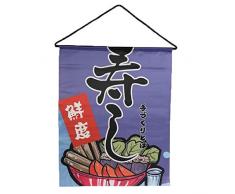 lachineuse Panneau Mural Japonais - Manger des Sushis