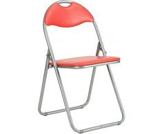 Highliving Chaise Pliante en PVC Multicolore