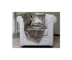 Soleil docre 512147 Plaid Crocodile Marron 110 x 140 cm