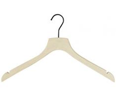 Compactor Home RAN7124 Cintre Platine Simple Bois et MÃ©tal Ecru 44 x 1,2 x 25 cm