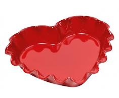 Emile Henry Eh346177 Moule CÅur CÃ©ramique Rouge Grand Cru 32,5 X 28 X 6 cm