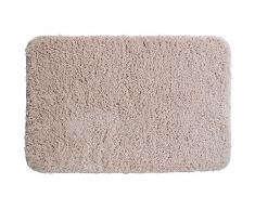 kela 20680 Tapis de Salle de Bain Livana 80x50cm en Polyester Beige, 50 x 80 x 0,8 cm