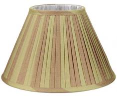 Better & Best 0213308Â âÂ Ã©cran de lampe de soie, table Ã©troite, de 30Â cm, bicolore Ã rayures Taupe et Vert