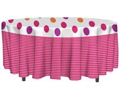 Soleil docre Popgun Nappe Toile cirÃ©e Ovale 160x240 cm Pop Gun Rose, PVC