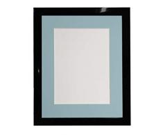 FRAMES BY POST Cadre Photo Noir avec Support Bleu 10 x 8 cm