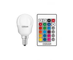 Osram LED Star+ Classic P RGBW Lampe, En Forme De Larme Avec Base E14, Gradation Et ContrÃ´le Des Couleurs Par TÃ©lÃ©commande, Remplace 25 Watts, Blanc Chaud - 2700 Kelvin, 1 Pack