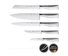 WMF Grand Gourmet Set de 5 Ensembles Couteaux, Acier, Argent, 38 x 26 x 3 cm