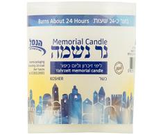 Ner Nechama 40000 Veilleuse Timbale, Plastique, Blanc, 5 x 5 x 6,5 cm