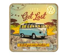 Nostalgic-Art 46143 Volkswagen Bulli - Lets Get Lost, Dessous de Verre