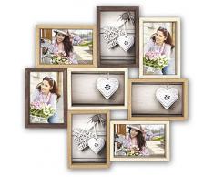 Zep TY087 Montreaux Cadre Photo Multivues Bois Brun/Ivoire/Naturel 10 x 15 cm