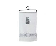 douceur dintÃ©rieur tapis de bain 50x85 cm eponge jacquard adelie blanc
