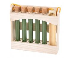 Sentiflore 6BAT065 Encens Japonais avec Porte-Encens Bambou Vert 5 Tubes