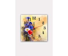 Bonamaison Horloge Murale en MDF, Multicolore, 30 x 30 cm