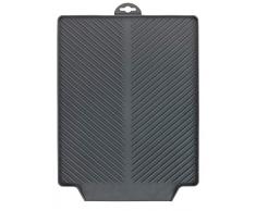 Wenko 54703100 égouttoir Linea Gris Tapis dégouttage, Fond dévier pour la Vaisselle, Plastique (TPR), Dimensions (L x H x P) : 40 x 3 x 30 cm