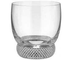 Villeroy & Boch - Verre à Whisky Octavie, Verre en Cristal Nostalgique au Décor Taillé en Diamants Sous la Coupe, Compatible Lave-Vaisselle, 360 ml